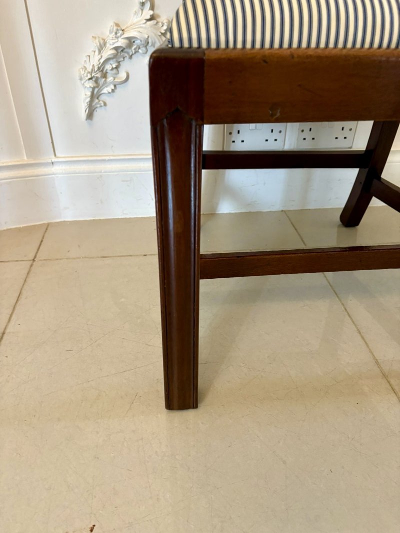 Outstanding Quality Set of 8 Antique Victorian Carved Mahogany Dining Chairs - Image 18